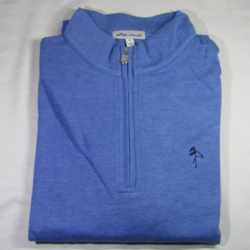 (XL) Solid Blue Athletic Sweater
